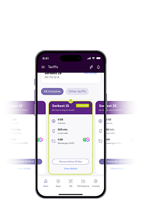 Find and activate the best tariff plan at your convenience