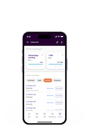 Manage your internet balance