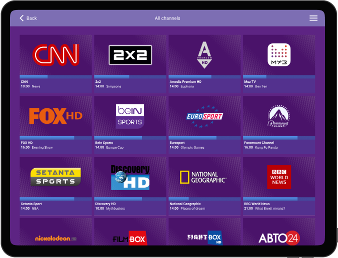 200+ local and foreign channels