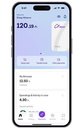 4. Start benefiting from "akart"!