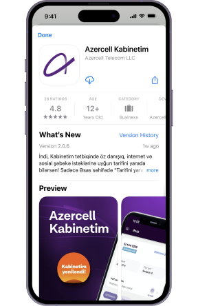 1. “Kabinetim” tətbiqini yüklə