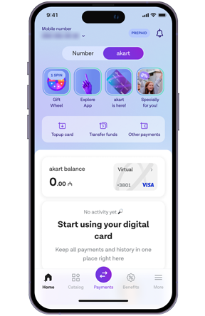 5. Start benefiting from "akart"!