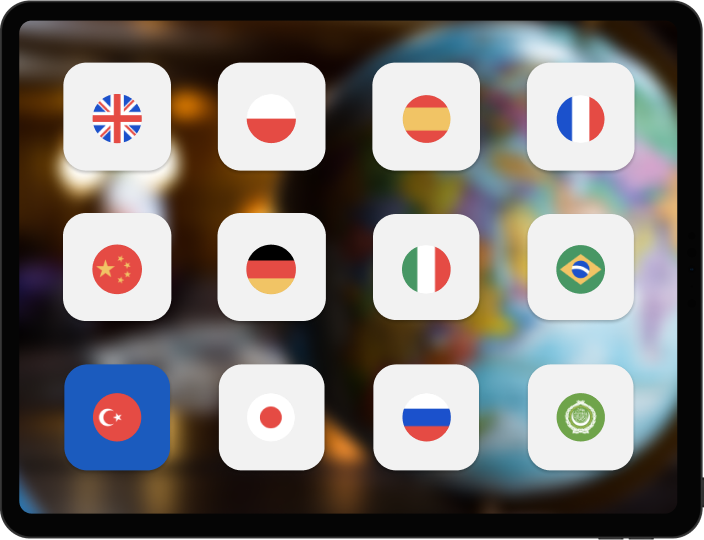 Express yourself in 14 languages